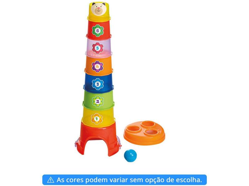 Imagem de Brinquedo de Encaixar Baldinho Maluco - Ta Te Ti 10 Peças