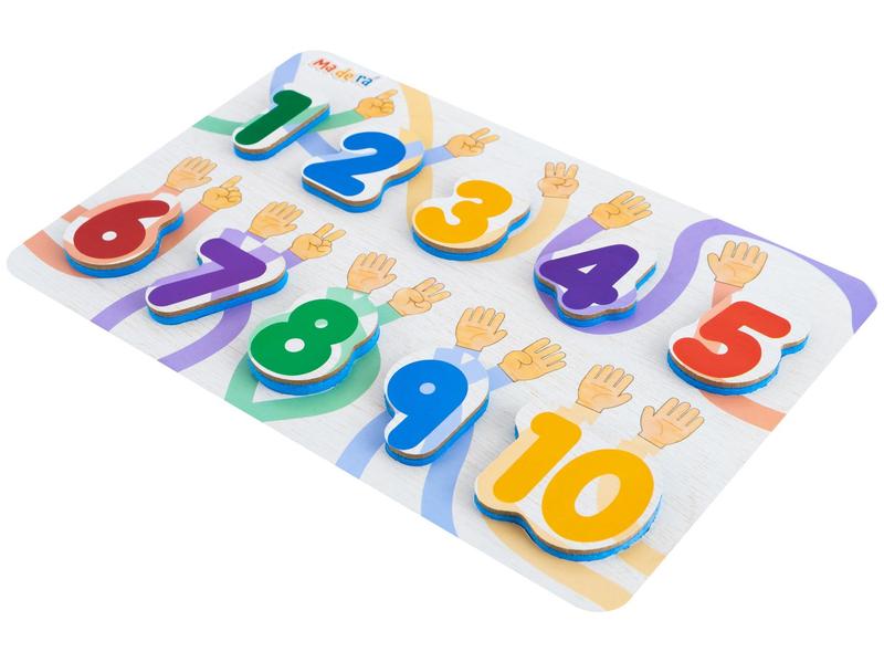 Brinquedo de Encaixar Educativo Maderá - 3127 Toyster Brinquedos 10 Peças Imagem de Brinquedo de Encaixar Educativo Maderá