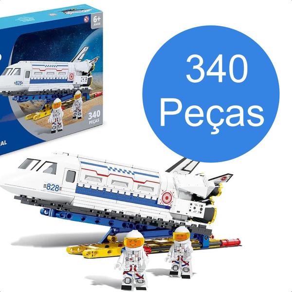 Imagem de Brinquedo De Encaixe Ônibus Espacial 340 Peças Quadrante X + De 6 Anos Educativo Xalingo - 28321