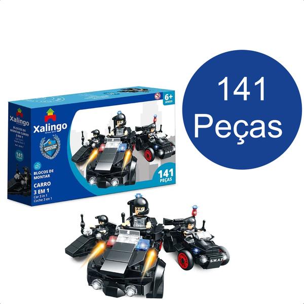 Brinquedo De Encaixe Operações Especiais Carro 3 EM 1 141 Peças Raciocínio Percepção +De 6 Anos Xalingo - 28187 Imagem de Brinquedo De Encaixe Operações Especiais Carro 3 EM 1 141 Peças Raciocínio Percepção +De 6 Anos Xalingo - 28187