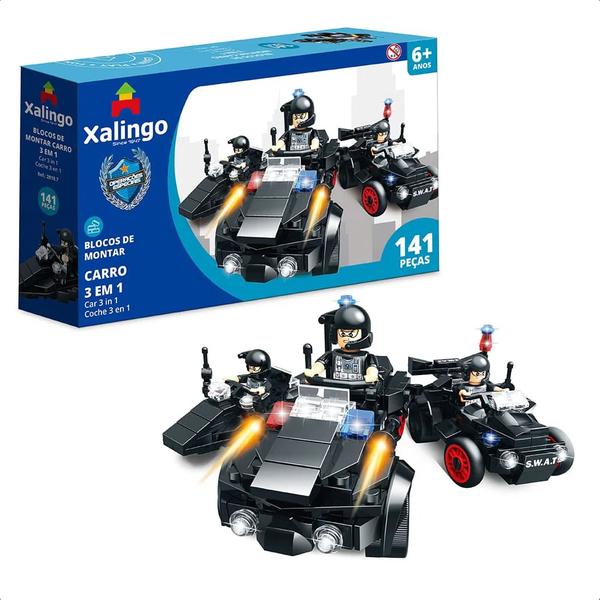 Brinquedo De Encaixe Operações Especiais Carro 3 EM 1 141 Peças Raciocínio Percepção +De 6 Anos Xalingo - 28187 Imagem de Brinquedo De Encaixe Operações Especiais Carro 3 EM 1 141 Peças Raciocínio Percepção +De 6 Anos Xalingo - 28187