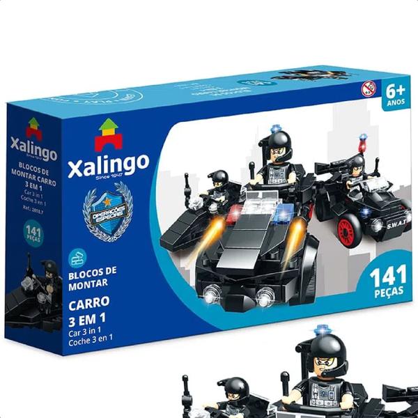 Brinquedo De Encaixe Operações Especiais Carro 3 EM 1 141 Peças Raciocínio Percepção +De 6 Anos Xalingo - 28187 Imagem de Brinquedo De Encaixe Operações Especiais Carro 3 EM 1 141 Peças Raciocínio Percepção +De 6 Anos Xalingo - 28187