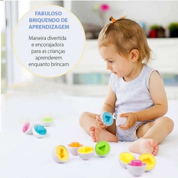 Imagem de Brinquedo de Encaixe Ovos de Formas e Cores BM056 - Polibrinq