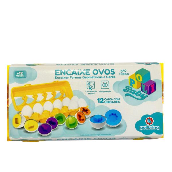 Imagem de Brinquedo de Encaixe Ovos de Formas e Cores - Polibrinq