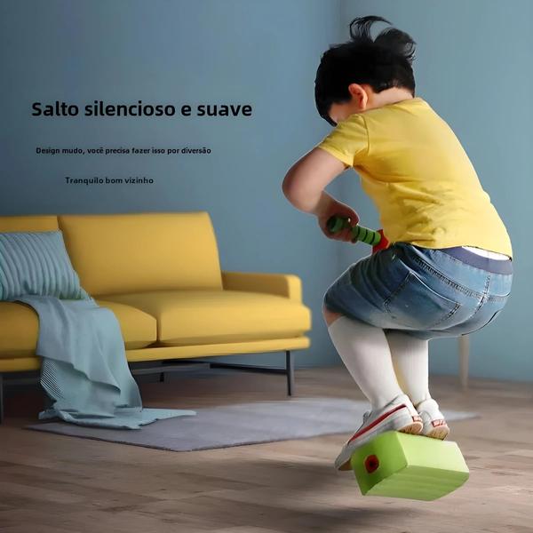 Imagem de Brinquedo de Equilíbrio Infantil Sapo Saltando - Equipamento Fitness para Atividades ao Ar Livre