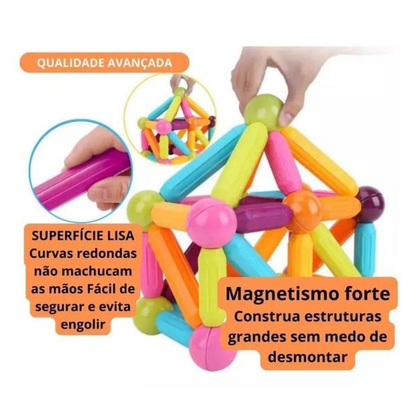 Imagem de Brinquedo De Imã Infantil Magnético Educativo Criativo Caixa