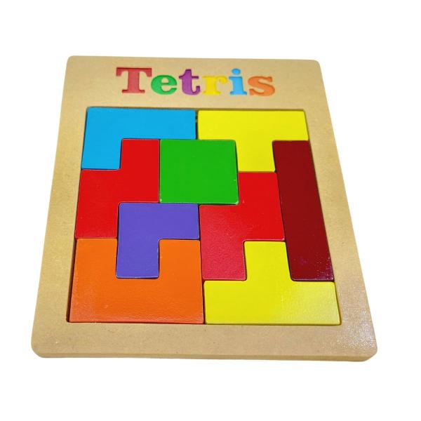 Imagem de Brinquedo de Madeira Tetris 9 Peças