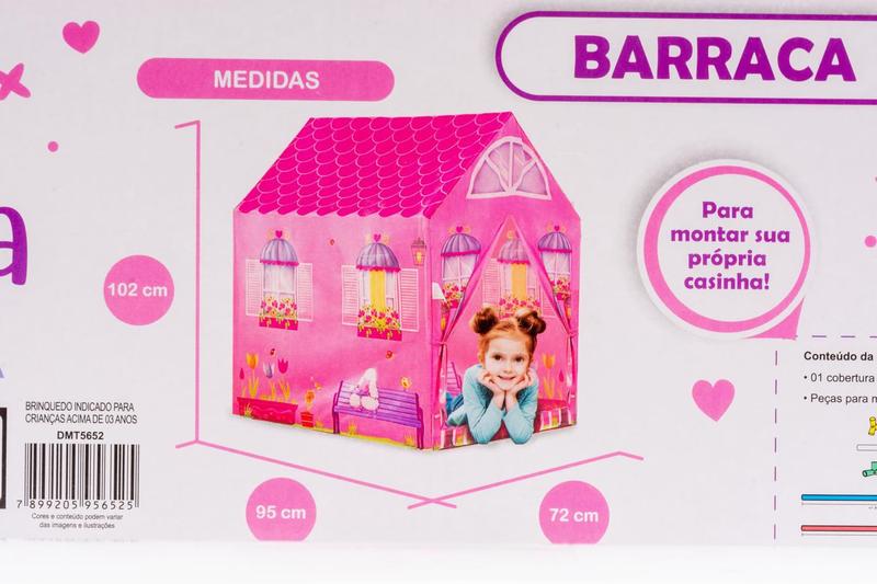 Imagem de Brinquedo De Menina 4 5 6 7 Anos Rosa Barraquinha