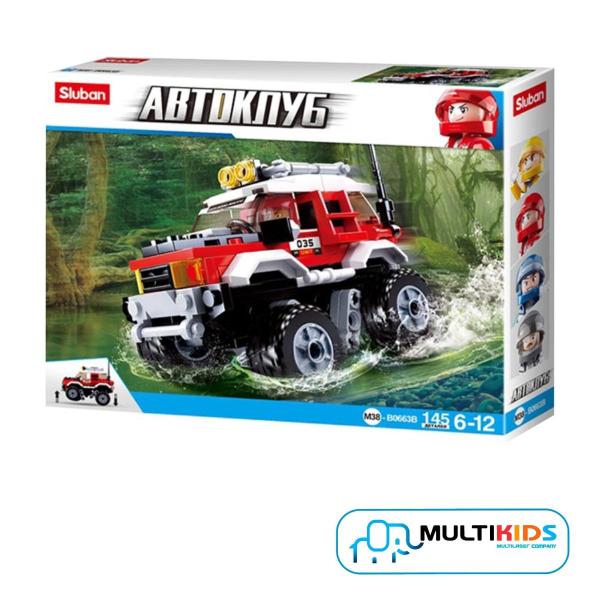 Imagem de Brinquedo de Montar Carrinho Cubic Adventure Off-Road 145 Peças Multikids - BR1481