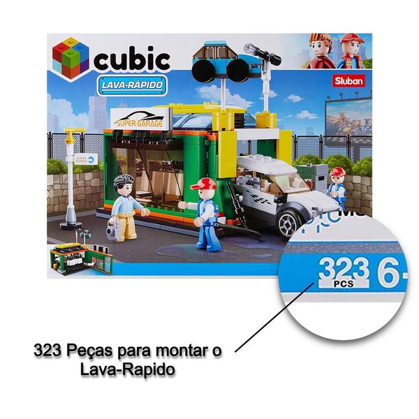 Imagem de Brinquedo de Montar Cubic Lava-Rapido 323 Peças Multikids - BR1488