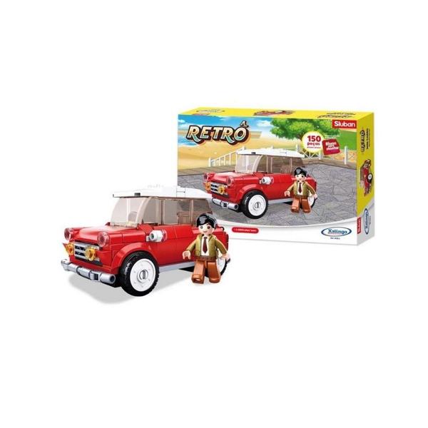 Imagem de Brinquedo de  Montar Retro Mini Carro 150 Peças Xalingo - 01332