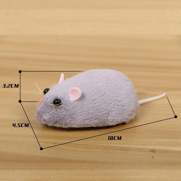 Imagem de Brinquedo de mouse Rat Plush RC com controle remoto eletrôni