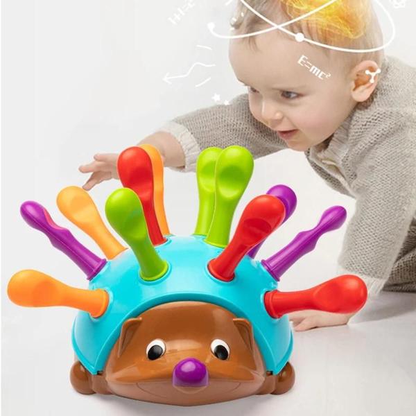 Brinquedo de Ouriço para Desenvolver Habilidades Motoras Finas em Crianças Imagem de Brinquedo de Ouriço para Desenvolver Habilidades Motoras Finas em Crianças