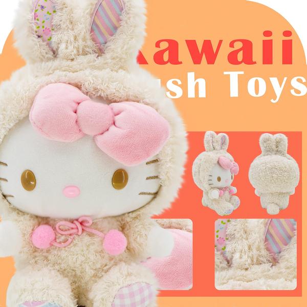 Brinquedo de pelúcia COAQAC Kawaii Cartoon Bunny Crossdressing Series Imagem de Brinquedo de pelúcia COAQAC Kawaii Cartoon Bunny Crossdressing Series