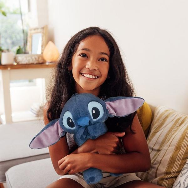 Imagem de Brinquedo De Pelúcia Disney Stitch Azul Pelúcia 30 cm Mexe A Orelha Lilo & Stitch - Multikids