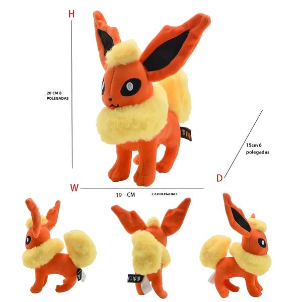 Imagem de Brinquedo de Pelúcia Eevee, Flareon e Jolteon - Presentes de Personagem de Desenho Animado