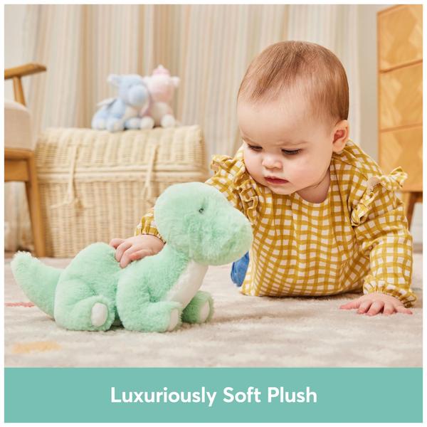 Brinquedo de pelúcia GUND Baby Fern Dinosaur para bebês e crianças pequenas Imagem de Brinquedo de pelúcia GUND Baby Fern Dinosaur para bebês e crianças pequenas