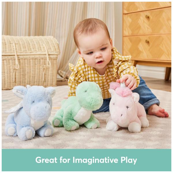 Brinquedo de pelúcia GUND Baby Fern Dinosaur para bebês e crianças pequenas Imagem de Brinquedo de pelúcia GUND Baby Fern Dinosaur para bebês e crianças pequenas