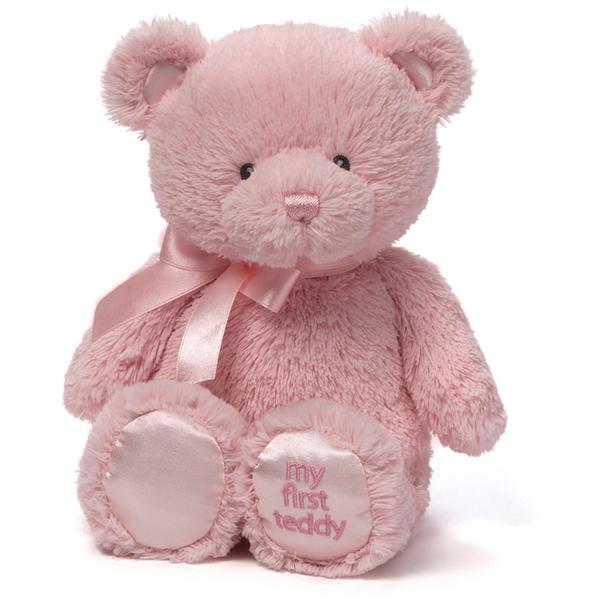 Imagem de Brinquedo de pelúcia GUND My First Teddy Bear para bebês rosa 25 cm