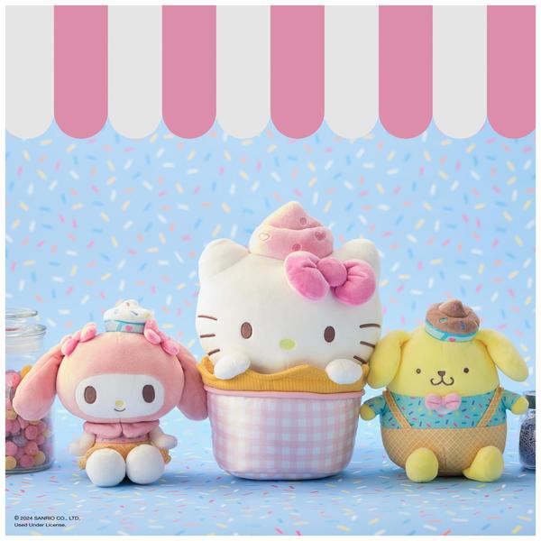 Imagem de Brinquedo de pelúcia GUND Sanrio Hello Kitty My Melody Ice Cream 15cm