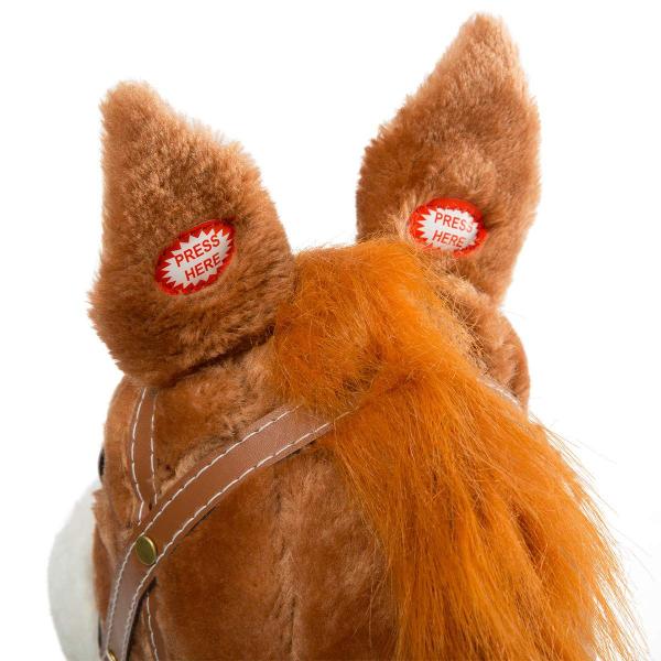 Imagem de Brinquedo de pelúcia HollyHome Outdoor Stick Horse com som de 36 polegadas