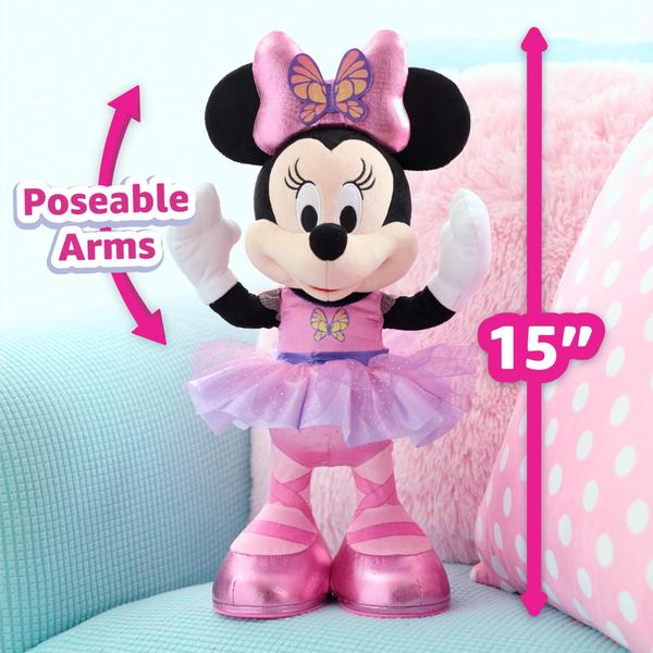 Imagem de Brinquedo de pelúcia Just Play Disney Junior MINNIE Butterfly Ballerina