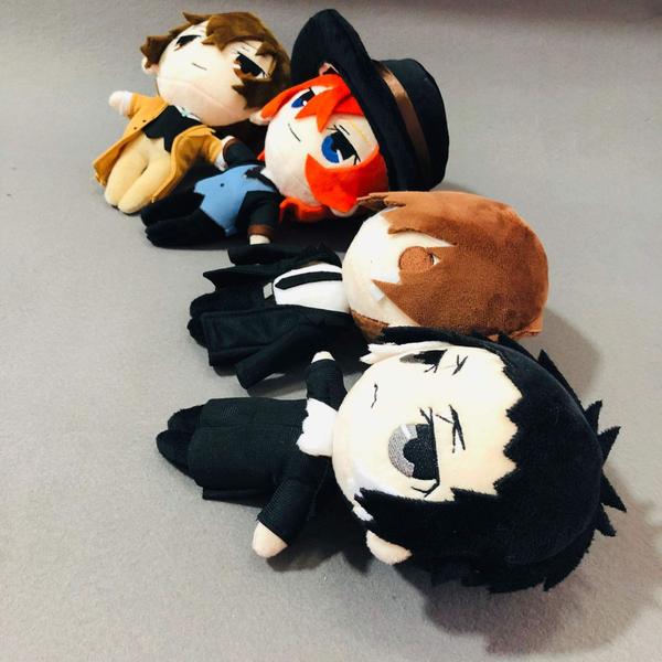 Brinquedo de pelúcia LIZAKI Anime Dazai Osamu Nakahara Chuuya 20cm Imagem de Brinquedo de pelúcia LIZAKI Anime Dazai Osamu Nakahara Chuuya 20cm