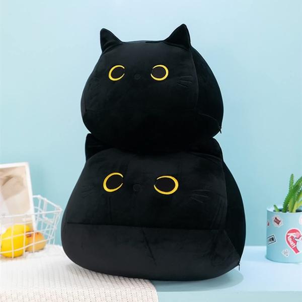 Imagem de Brinquedo de pelúcia SPIRTUDE Black Cat com chaveiro de 40 cm