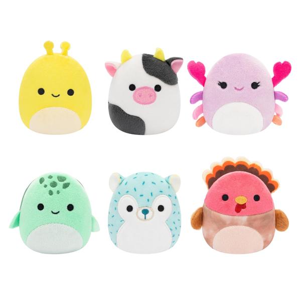 Imagem de Brinquedo de pelúcia Squishmallows Original Micromallows, pacote com 6