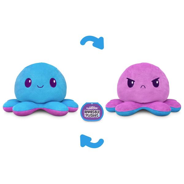 Imagem de Brinquedo de pelúcia TeeTurtle 4 Reversível Octopus Roxo/Azul 10cm