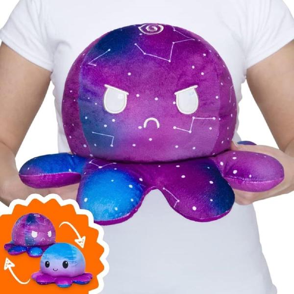 Imagem de Brinquedo de pelúcia TeeTurtle Original Reversível Big Octopus Galaxy