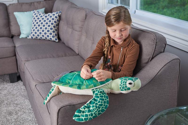 Imagem de Brinquedo de pelúcia Wild Republic Sea Turtle Living Ocean 23 cm verde