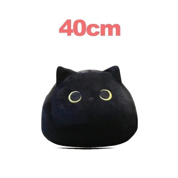 Imagem de Brinquedo de pelúcia Wokex Black Cat, flanela de cristal de 40 cm para dia dos namorados