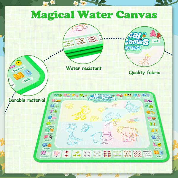 Imagem de Brinquedo de pintura reutilizável Water Doodle Mat QQDuck para crianças