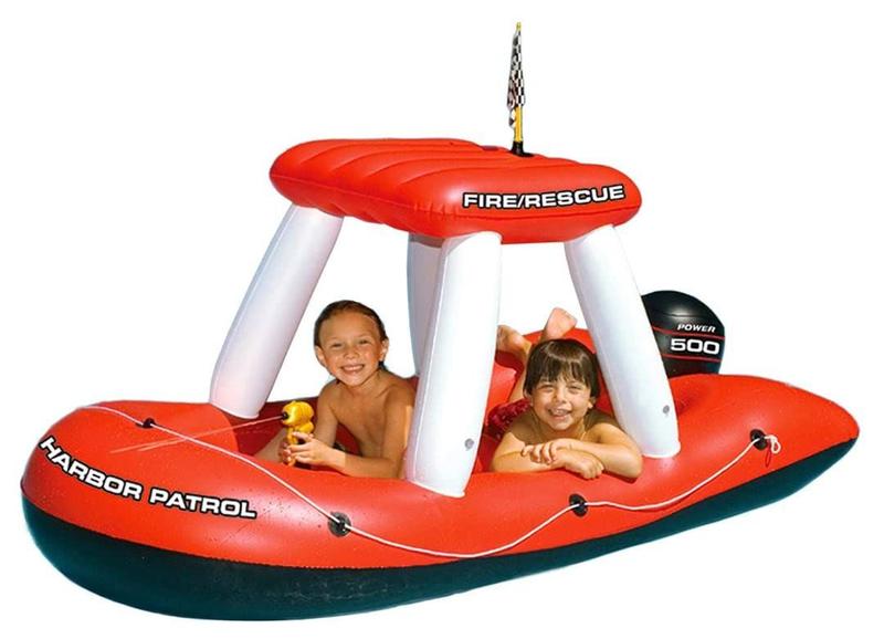 Imagem de Brinquedo de piscina inflável Swimline Fireboat Squirter vermelho/branco