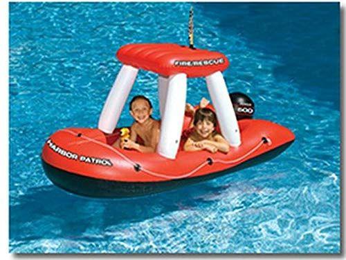 Imagem de Brinquedo de piscina inflável Swimline Fireboat Squirter vermelho/branco