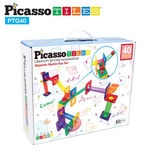 Imagem de Brinquedo de pista de corrida Marble Run Magnetic Tile PicassoTiles PTG40