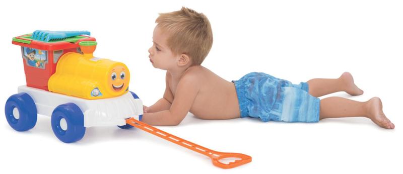 Imagem de Brinquedo De Praia Infantil Trem Embalagem Caixa - Mercotoys