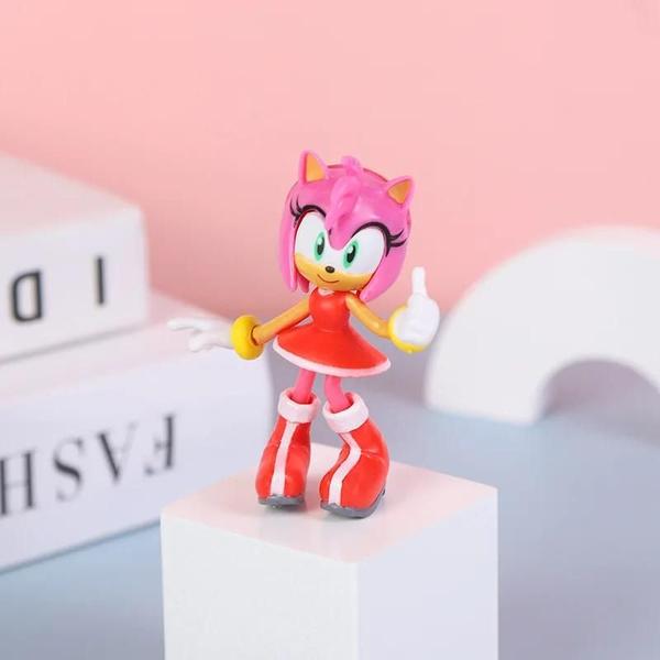 Imagem de Brinquedo de PVC Sonic - Modelo de Ouriço com Sombra e Cauda para Crianças