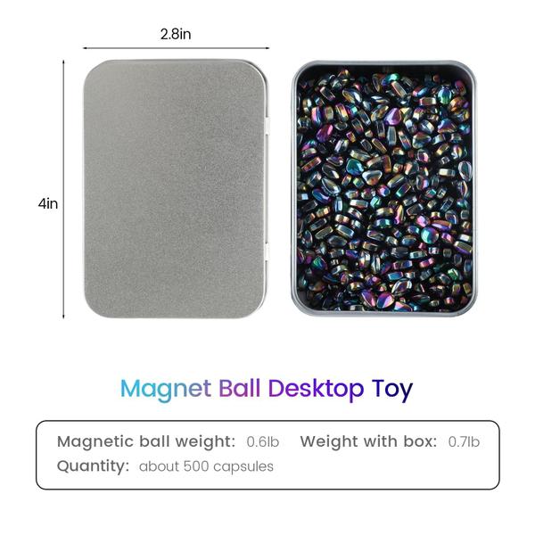 Imagem de Brinquedo de quebra-cabeça Magnetic Balls Putty SKRSOUL 500 unidades para adultos