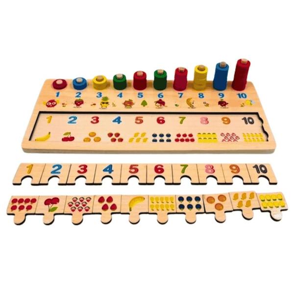 Imagem de Brinquedo Didático Aprendendo Matemática 3 em 1 Sortido Donny Toys