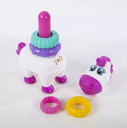 Imagem de Brinquedo Didático Blocos Unicórnio Baby Pony Solapa - Maral