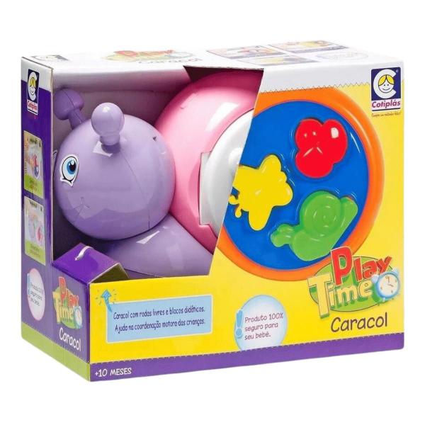 Imagem de Brinquedo Didático Caracol Lilas Play Time Cotiplas 2160