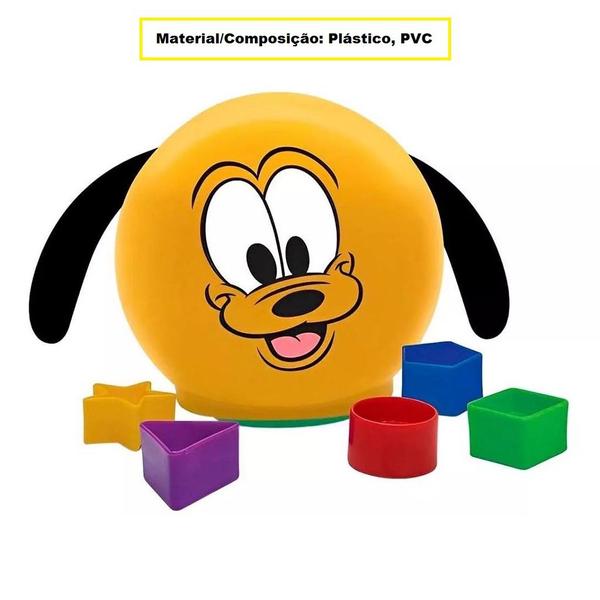 Imagem de Brinquedo Didático Disney Baby Encaixe Formas Pluto 1235 - Elka