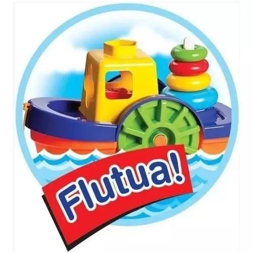 Imagem de Brinquedo Didatico Educativo Barco Flutuante Banho Piscina