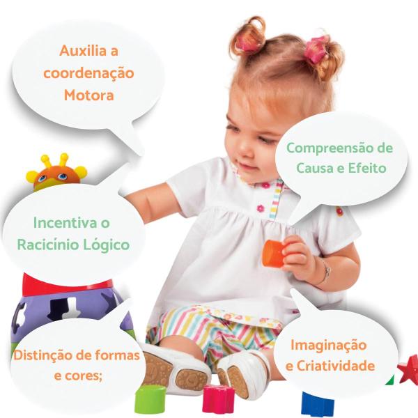 Imagem de Brinquedo Didático Educativo Girafa de Montar Mercotoys