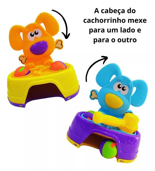 Imagem de Brinquedo Didático Infantil Mesa De Bater Martelo Bate Dog