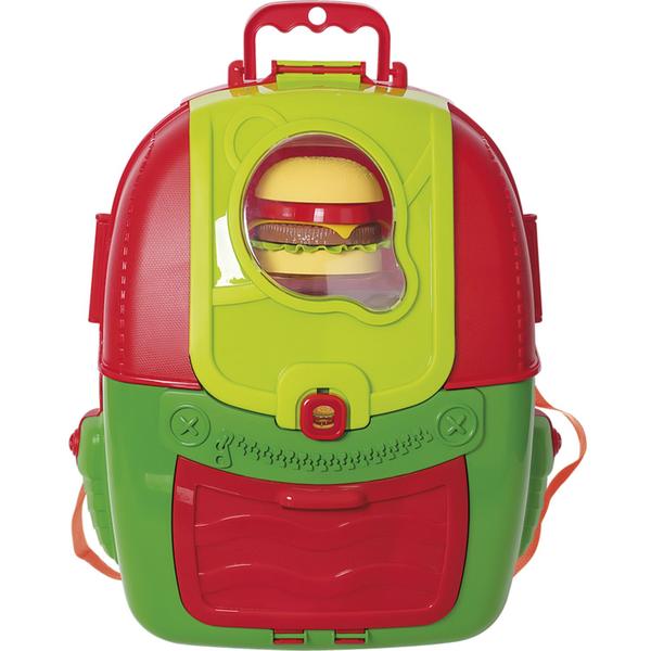 Imagem de Brinquedo Didatico Mochila Infantil Regulavel Piquenique Com Acessorios 1402 - Samba Toys