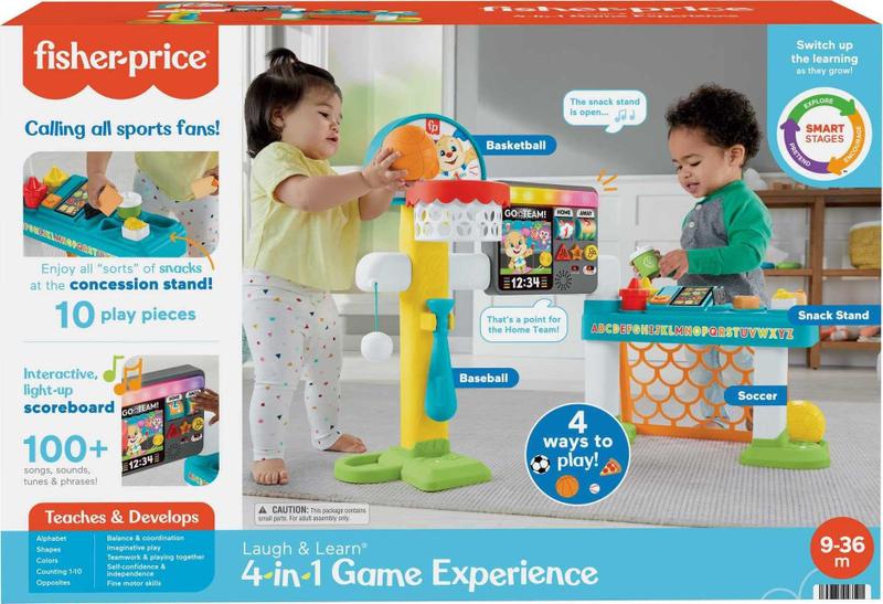 Imagem de Brinquedo didático para crianças Fisher-Price Laugh & Learn 4 em 1