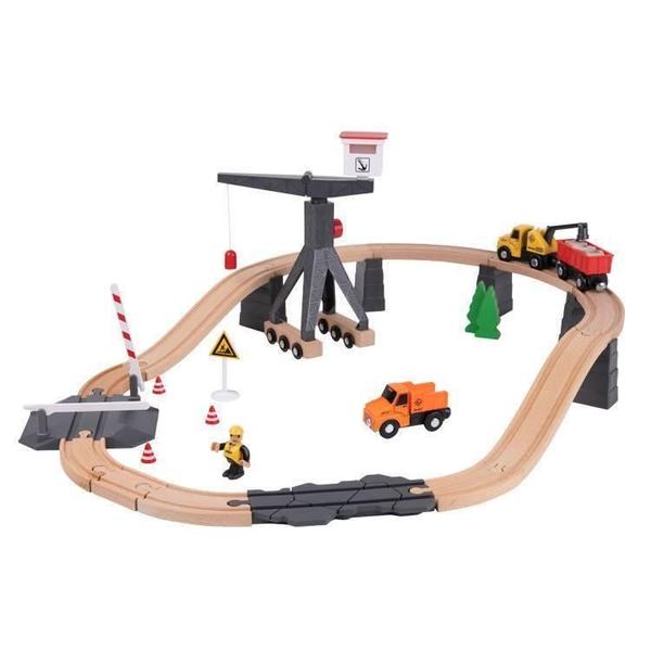 Imagem de Brinquedo Didatico Pista De Trem Média Hg Toys - Th682